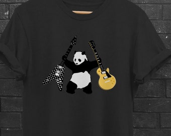Panda mit Äxten | Banksy inspiriert | Randy Rhoads' Polka Dot vs Custom LP | Panda mit Gitarren | Graffiti/Spray Art Stil