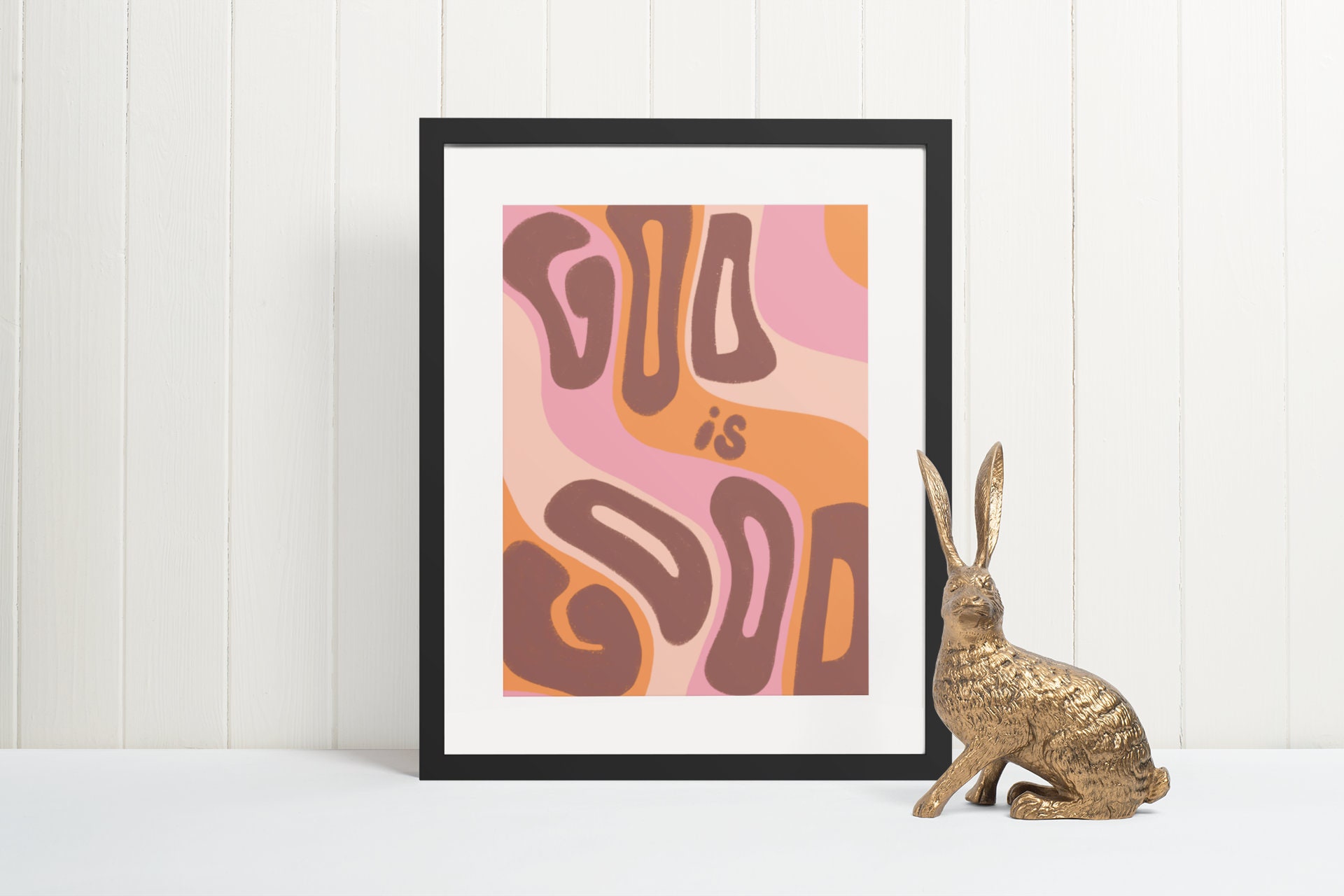 God is Good Wall Art Print Instant Digital Download Funky Etsy