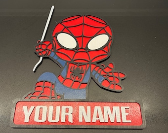 Spiderman Door Plaque/Banner SVG DXF Laser