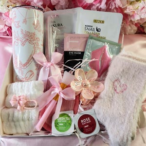 Conjunto de presente de caixa de spa personalizado, coleção de beleza, kit de beleza facial, presente de aniversário, pacote de relaxamento de spa para mulheres, conjunto de cuidados de beleza para casa, mãe