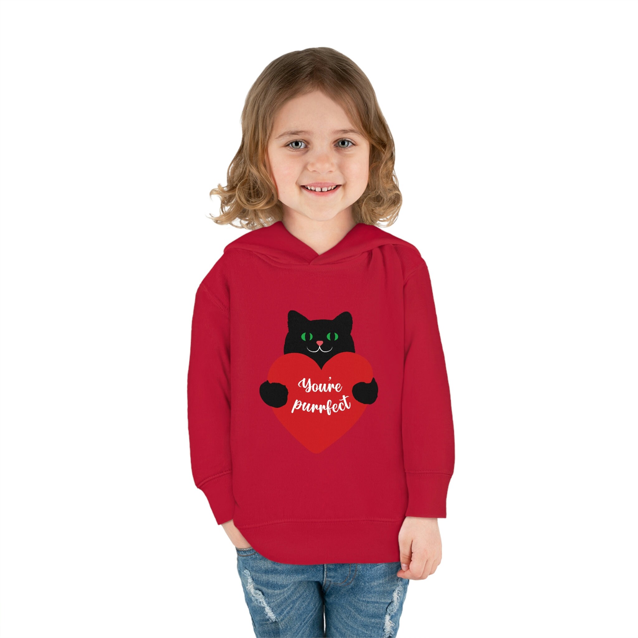 Peuter Pullover Fleece Hoodie voor Valentijnsdag