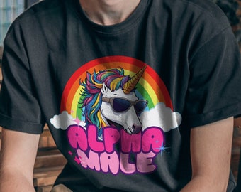 Alpha Male Cursed Shirt Ironic Shitpost Tee Offensive Shirt Meme T-Shirt Funny Gift for Boyfriend Gift for Dad Sarcastic Shirt