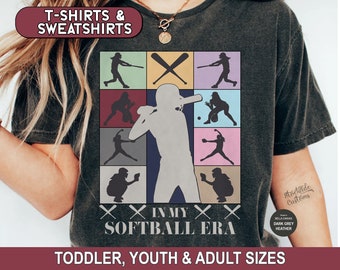 In My Softball Era Shirt, Softball Sweatshirt, Softball Hoodie, Softball Coach T-Shirt, Game Day Tee, Youth Softball, High School Softball