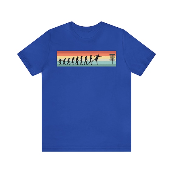 Disc Golf T-Shirt Funny Sports Tshirt Evolution Gift Tee Disc Golf T-Shirt Funny Sports Tshirt Evolution Gift Tee