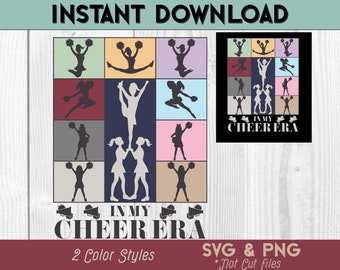 In meiner Cheer Era SVG, Cheer Squad PNG, Football Saison Cheer Grafik, In meiner Cheerleader Era Vektor, Cheer Mom Sublimation, Cheer Vibes Eras