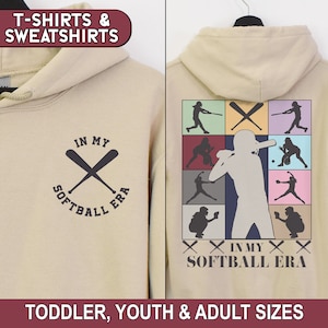 En mi camisa de la era del softbol, sudadera de softbol, sudadera con capucha de softbol, camiseta de entrenador de softbol, día del juego, softbol juvenil, softbol de escuela secundaria, 2S