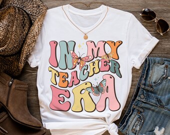 In My Teacher Era Shirt Back to School T-Shirt Teacher Appreciation Tee Elementary School Teacher Tshirt Swiftie Teacher Gift Concert Shirt