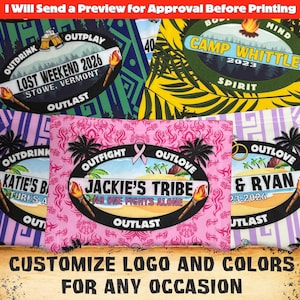 Custom Themed Neck Gaiter perfect for Birthday Parties, Guys Weekend, Girls Trip, Bachelorette Favors, Summer Camps, Watch Parties and more