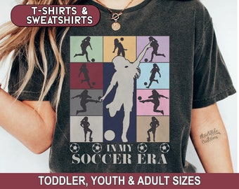 In My Soccer Era Shirt, Kids Soccer Sweatshirt, Soccer Mom Hoodie, Custom Soccer Tee, Soccer Lover Gift, Girls Soccer Tshirt, Soccer Girl