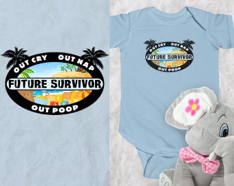 Baby Survivor fijn jersey rompertje