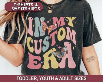 Custom In My Era Personalized T-Shirt, Concert Tee, Cute Retro Shirt, Mom Dad Aunt Brother Sister Tshirt