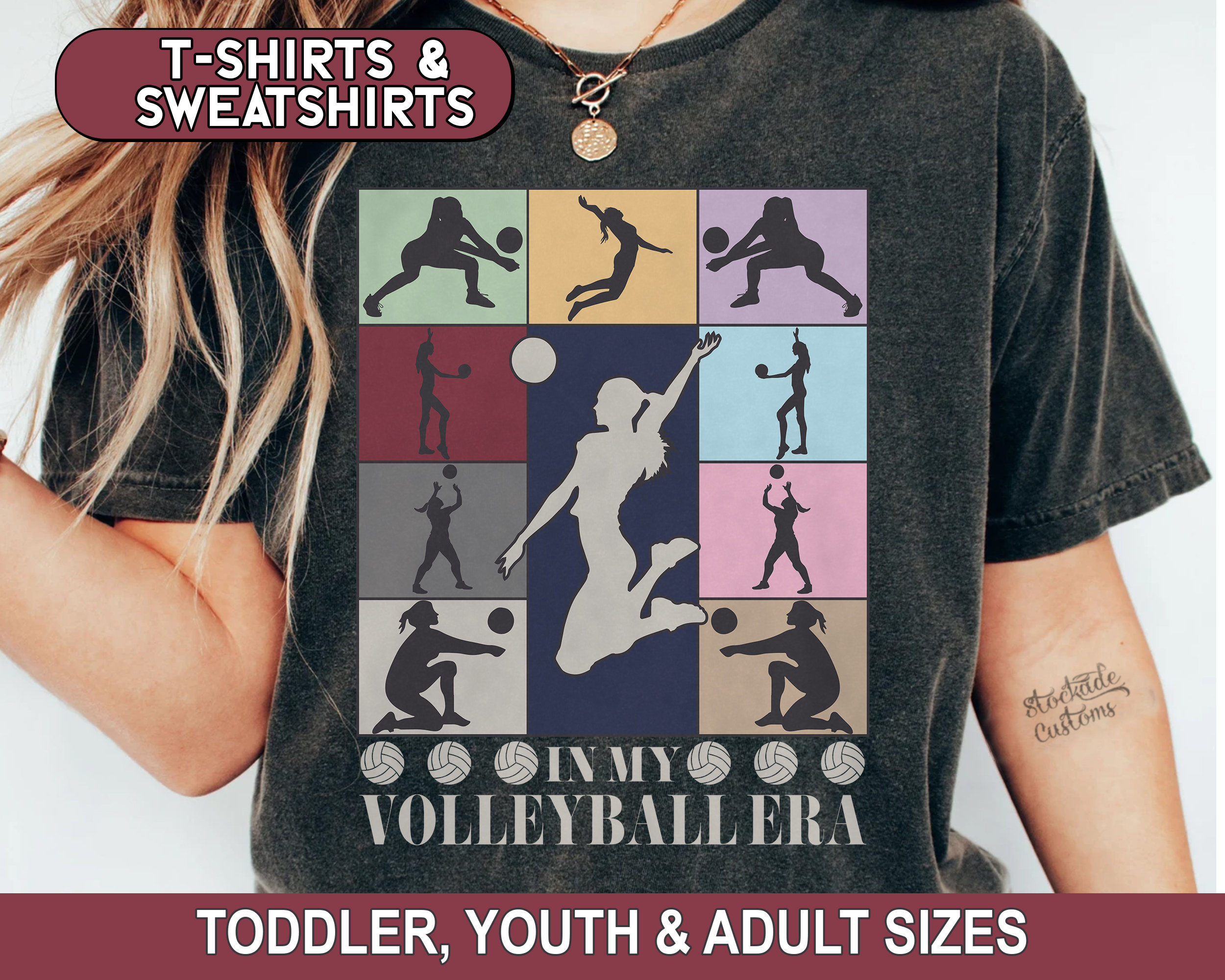 In My Volleyball Era Comfort Colors Shirt, Volleyball Mama Sweatshirt, Game Day Tee, Volleyball Era Crewneck, Custom Sports Mom Tshirt