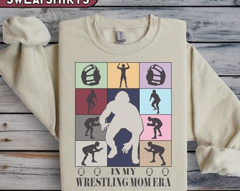Wrestling Mom Sweatshirt, In My Wrestling Mom Era, Wrestling Season T-Shirt, High School Wrestling, Sports Mom Shirt, Wrestling Mom Gift
