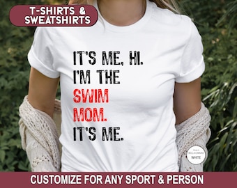 Swim Mom Shirt, I'm The Swim Mom Sweatshirt, Swim Meet Hoodie, Swim Mom Era, Swim Mama T-Shirt, Swimmer Gift, Mother's Day Gift