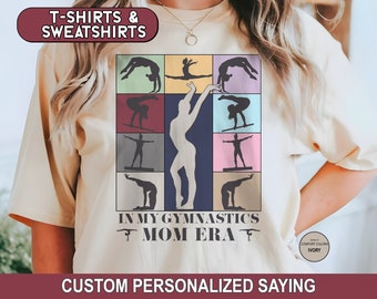 In My Gymnastics Mom Era Sweatshirt, Gymnastics Mama Shirt, Personalized Gymnast Mom Tee, Custom Sports Mom Crewneck, Mothers Day Gift
