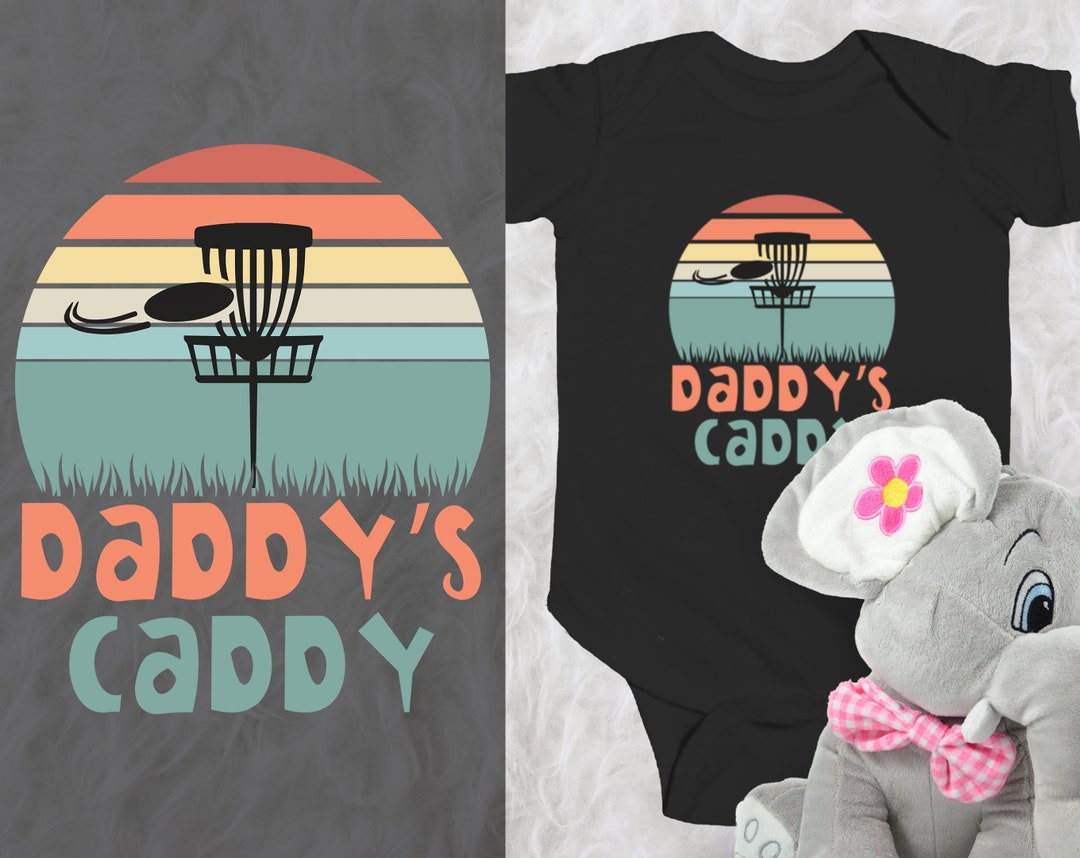 Disc Golf Infant Bodysuit Daddy's Caddy Frisbee Golf Baby Bodysuit Gift