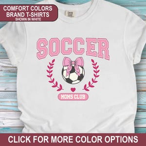 Soccer Moms Club Comfort Colors Shirt, Soccer Mom Tee, Sideline Social Club Shirt, Cute Soccer Mama Shirt, Mothers Day, Gift For Soccer Mom