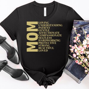 Camiseta de definición de mamá para el día de la madre, regalo del día de la madre, linda camisa de cuello redondo para mamá, camisa de cumpleaños para mamá, regalo para ella