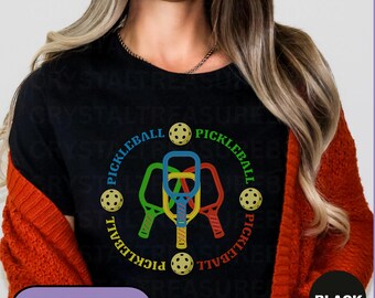 Pickleball Paddle Shirt, Pickleballer T-shirt, Funny Pickleball Tee, Sports Lover Gifts, Pickleball Lover Tshirt, Retro Space Pickleball Tee