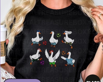 Funny Soccer Goose Shirt, Goose Football T-shirt, Goose Soccer Lover Tee, Cute Animal Sports Tee, Soccer Fan Shirt, Youth Adult Graphic Tee