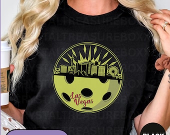 Las Vegas Pickleball Shirt, Pickleball Lover Tshirt, Sport Skyline City Tee, Landscape Nevada T-shirt, Summer Desert Vegas Gambling Shirt