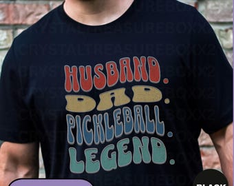 Husband Dad Pickleball Legend Tee, Dad Lover Shirt, Pickleball Shirt For Dad, Papa Pickleball Tee, Summer Game Day Shirt, Legend Sport Shirt