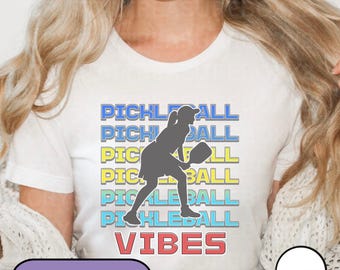 Pickleball Vibes Shirt, Funny Pickleball Shirt, Grandma Sport T-shirt, Pickleball Lovers Tee, Fun Spring Game Day Outfit, Pickleballer Tee