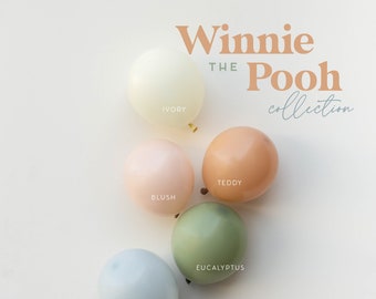 Classic Winnie the Pooh DIY Balloon Garland Arch Kit | Pooh Bear, Peter Rabbit, Blue Green Baby Shower, Birthday Party, Bridal Shower Decor