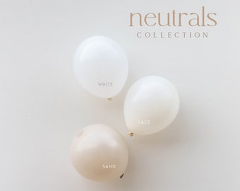 Neutral Cream Beige DIY Balloon Garland Kit | Sand, Beige, White | Soft Beige Balloon Arch | Birthday, Baby Shower, Bridal, Neutral Balloons