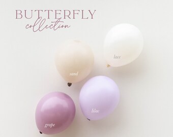 Butterfly Purple Pink DIY Balloon Garland Kit | Princess Birthday Party Decorations | Purple Pink Bridal Baby Shower Balloons | Eco-Friendly