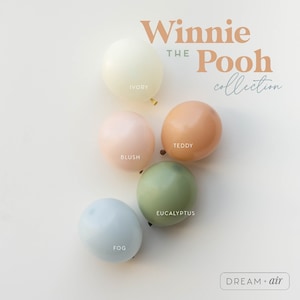 Classic Winnie the Pooh DIY Balloon Garland Arch Kit | Pooh Bear, Peter Rabbit, Blue Green Baby Shower, Birthday Party, Bridal Shower Decor