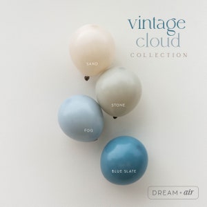 Cloud Blue DIY Balloon Arch Garland Kit | Blue Slate, Fog, Sand | Baby Shower Decor | Baby Shower Balloons | Kids Birthday Decorations