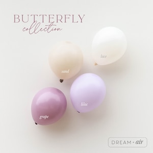 Butterfly Purple Pink DIY Balloon Garland Kit | Princess Birthday Party Decorations | Purple Pink Bridal Baby Shower Balloons | Eco-Friendly