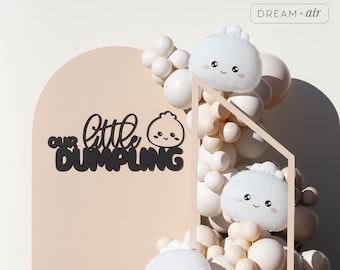 21" Dumpling Bao Bun Jumbo Balloon | Little Dumpling Baby Shower Party, Dim Sum Party, First Birthday Decor, Kawaii Bao Dumpling Theme Party