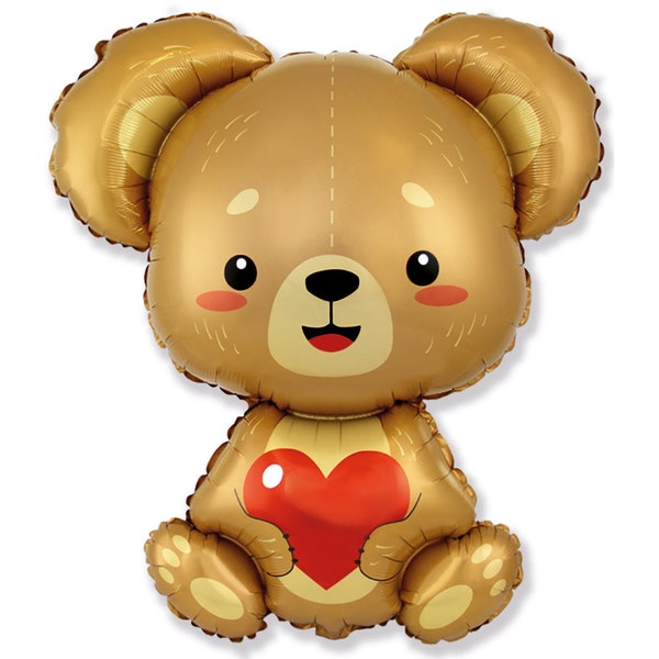 Teddy Bear Foil Balloon - Etsy