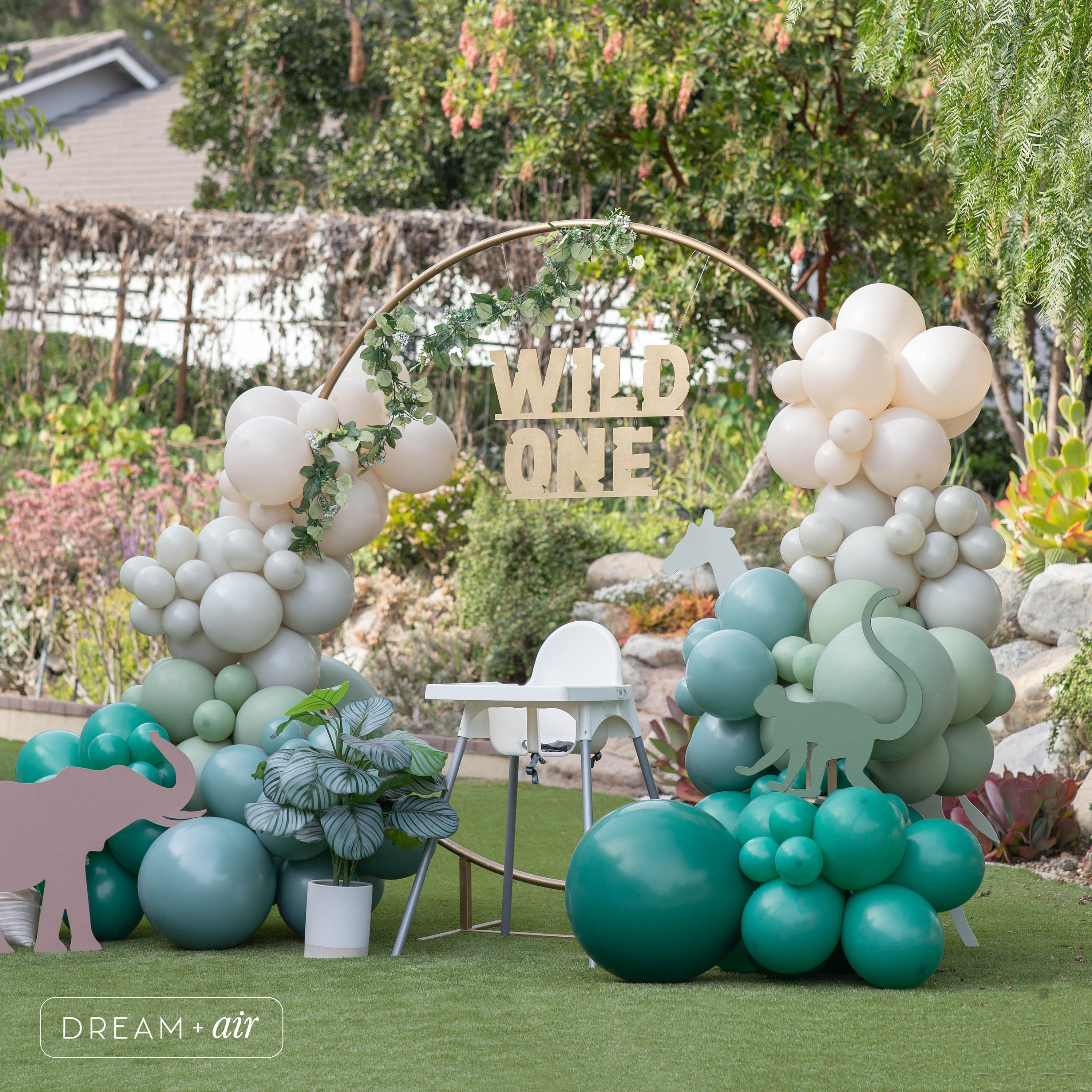141-Piece Forest Balloon Arch Kit – Sage Green, Brown & Nude Balloons For Jungle Safari Boho Party Decor
