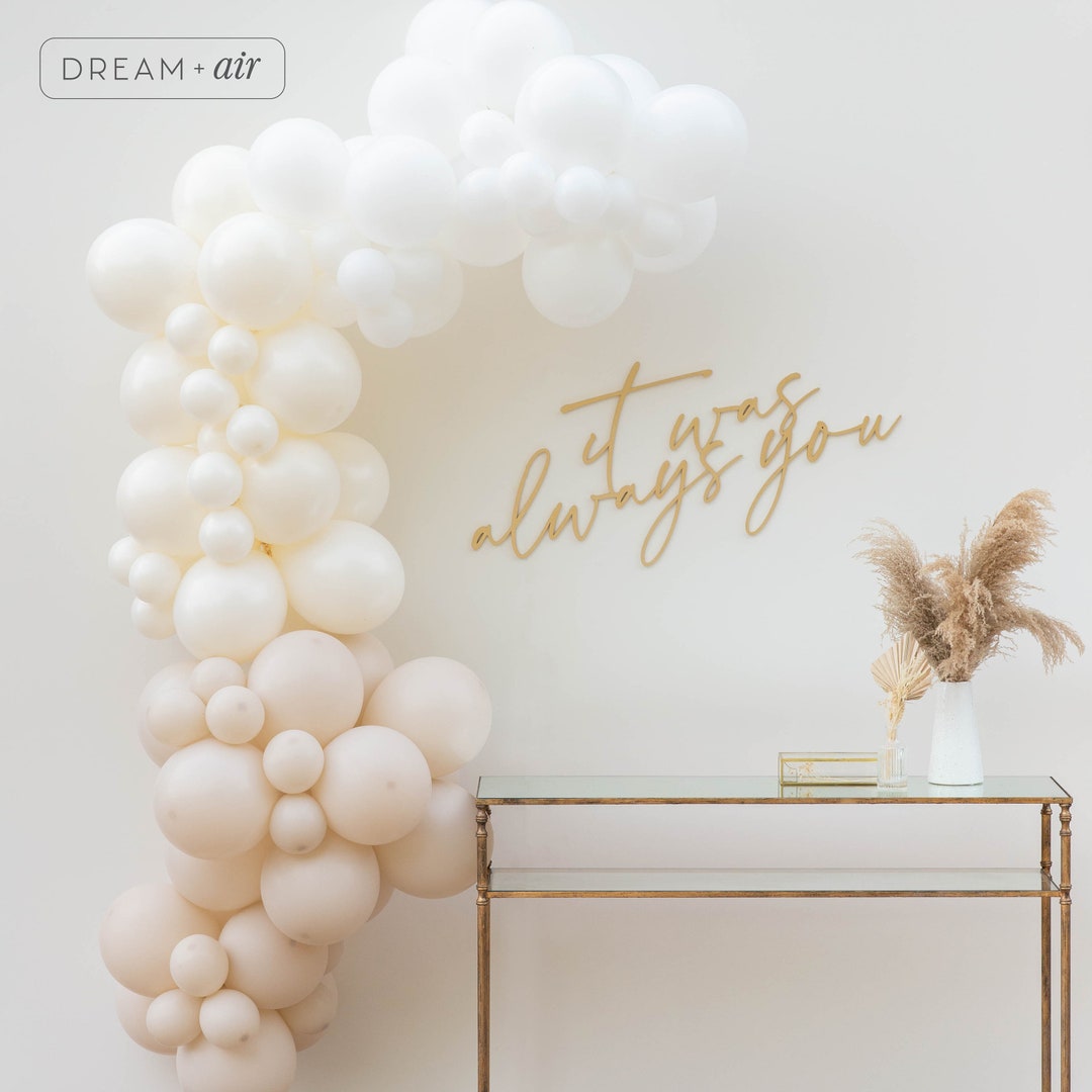 Boho Neutral DIY Balloon Garland Arch Kit Cream, Beige, Nude, Bridal Shower Bachelorette Party ...