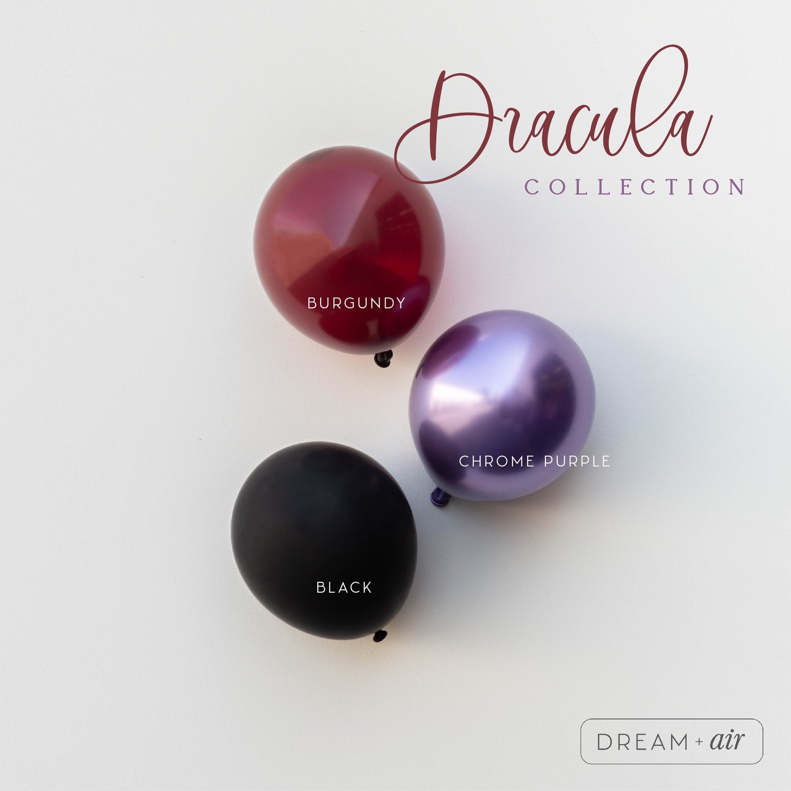 Dracula Halloween DIY Balloon Garland Arch Kit  Red Black Purple Metallic Halloween Balloons Witch Baby Shower Decor Birthday Party