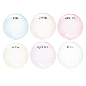 Clear Balloon to Stuff 22 Bobo Balloon Wide Neck Bubble Balloon Wide Mouth  Clear Round Bubble Balloon for Stuffing, 2pcs-50pcs 