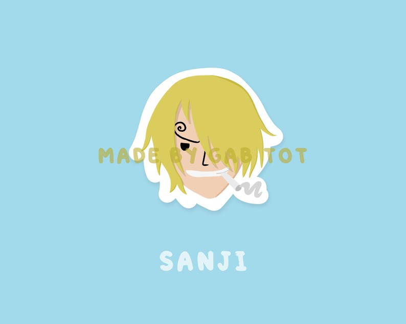 Straw Hat Pirates Stickers Pretimeskip Etsy