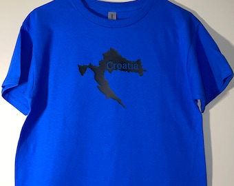 Kleinkind Kroatisch Silhouette Tshirt