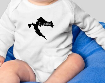 Kroatische Silhouette-Baby-Body