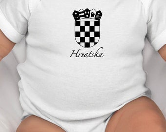 Kroatisches Wappen Baby Body
