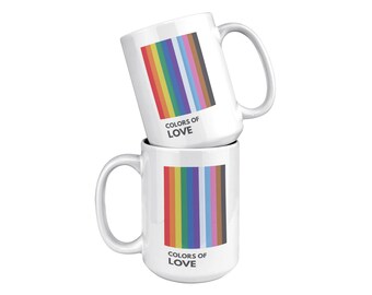Colors of Love Rainbow Pride Mug