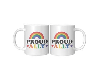 Proud Ally Rainbow Mug