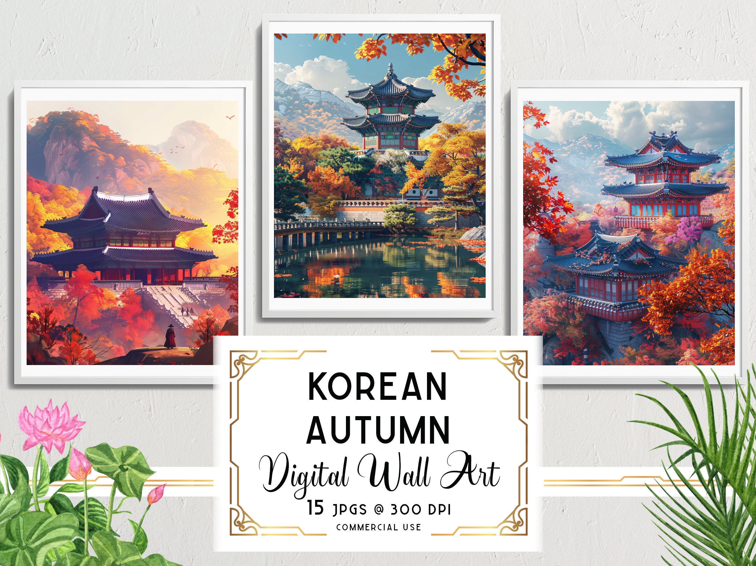Korean Temple Painting - Etsy