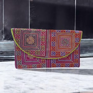 Embroidered pouch