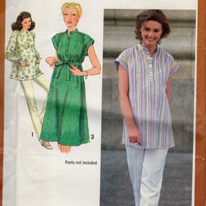 9427 Simplicity Maternity Tunic, Blouse & Dress Pattern 1980 Size 12 Uncut