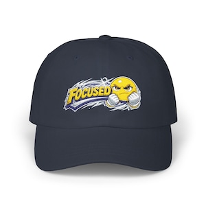 Casquette pour papa à logo emoji ciblé | Casquette de baseball brodée Plusieurs couleurs Taille unique Déterminé Dessin animé Drôle Cool Amusant Fort