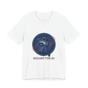 Solving for Δv Tee | Space Astronaut Mission Patch, Cosmic Science Nerd